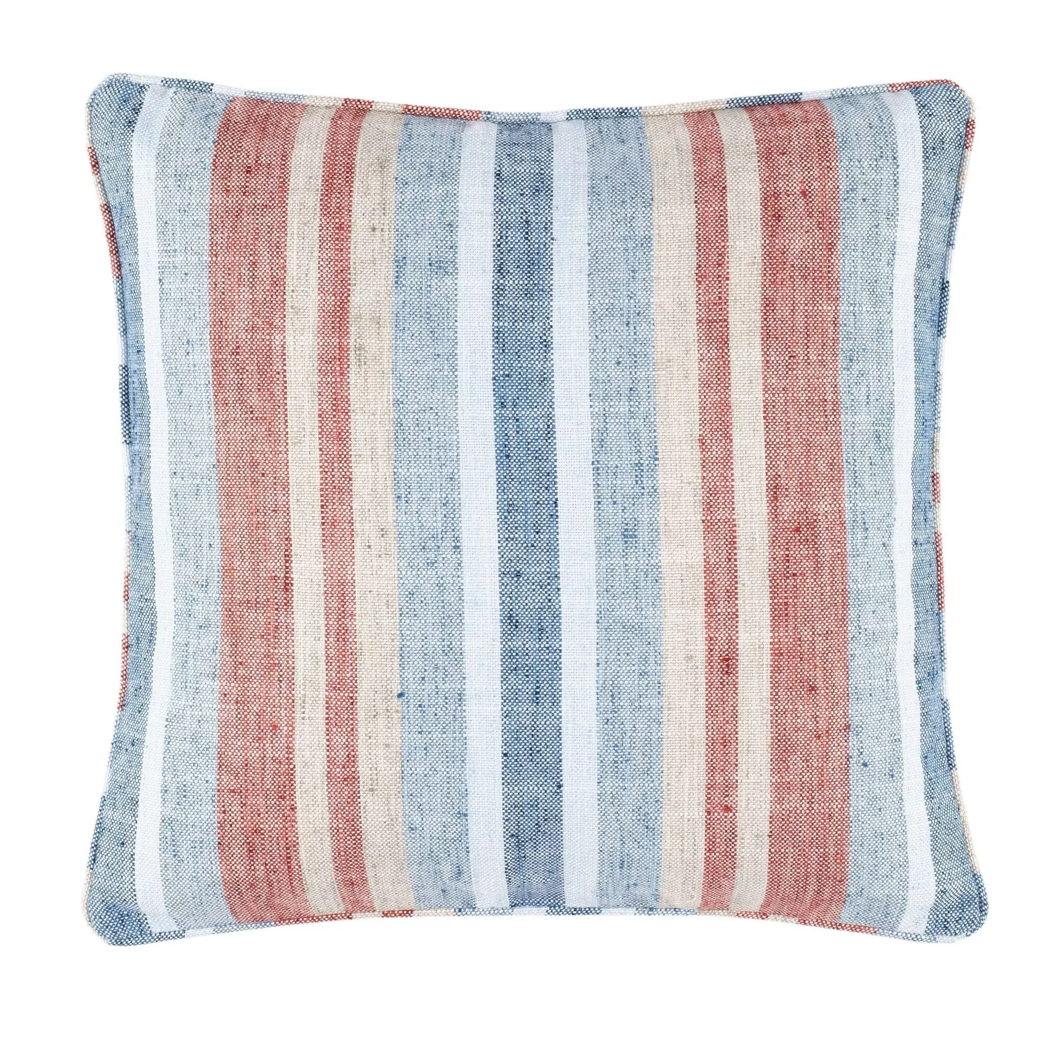 Miles Stripe Navy Decorative Indoor/Outdoor Pillow