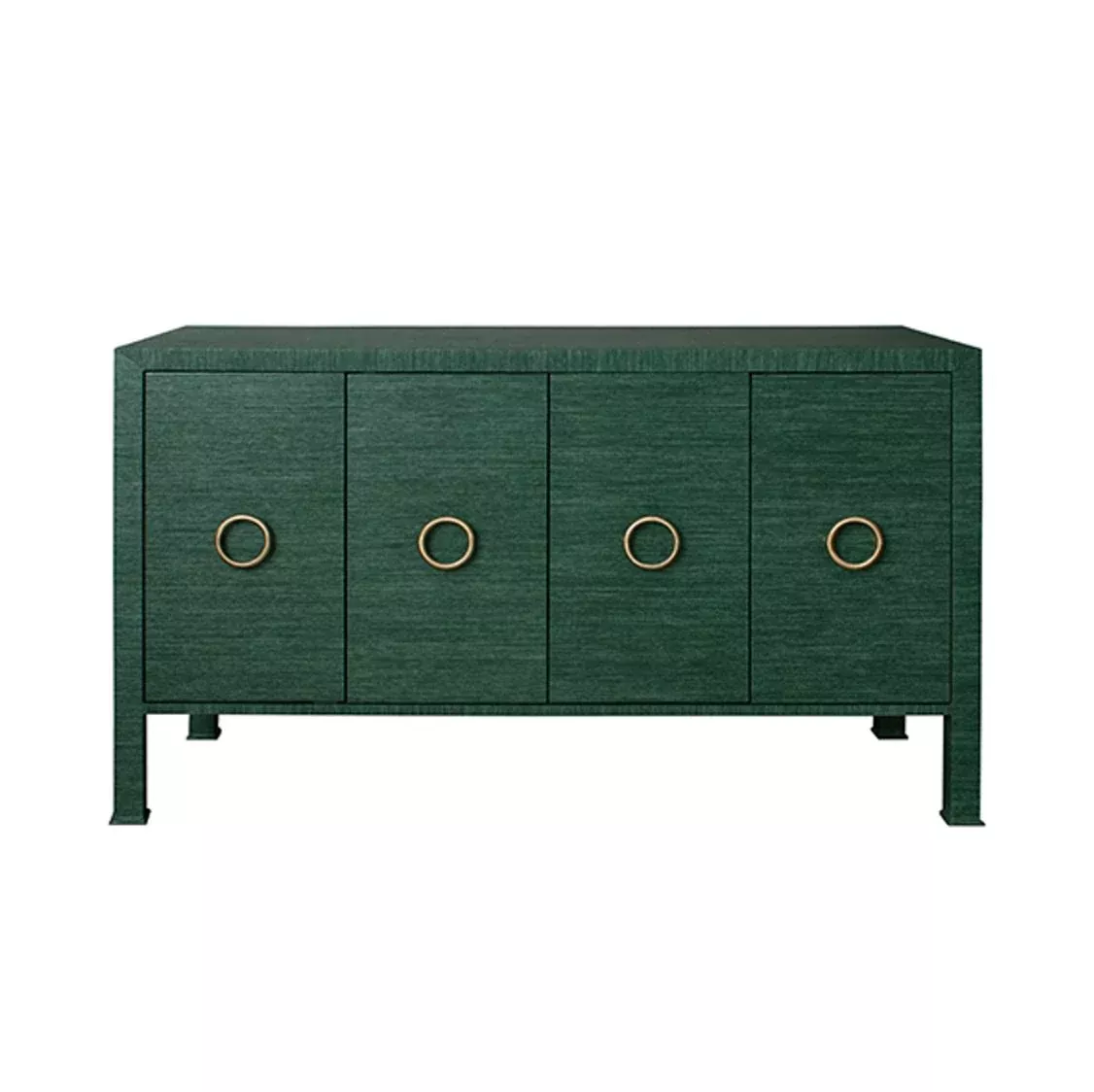 Milo Grasscloth Cabinet - Green