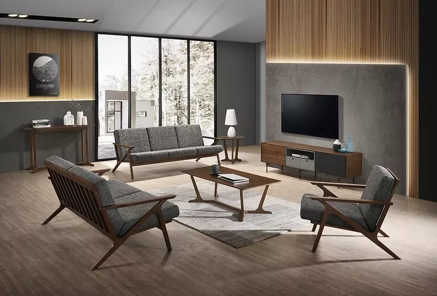 Modrest Candea Mid-Century Loveseat
