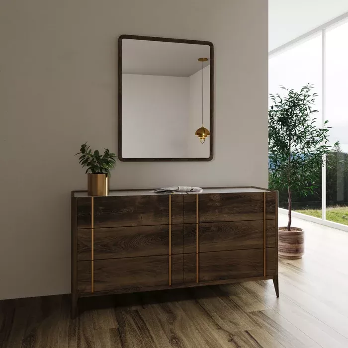 Modrest Oakley Mid-Century Mirror