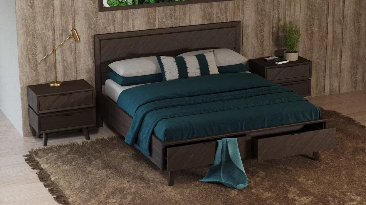 Modrest Roger Mid-Century Bedroom Set