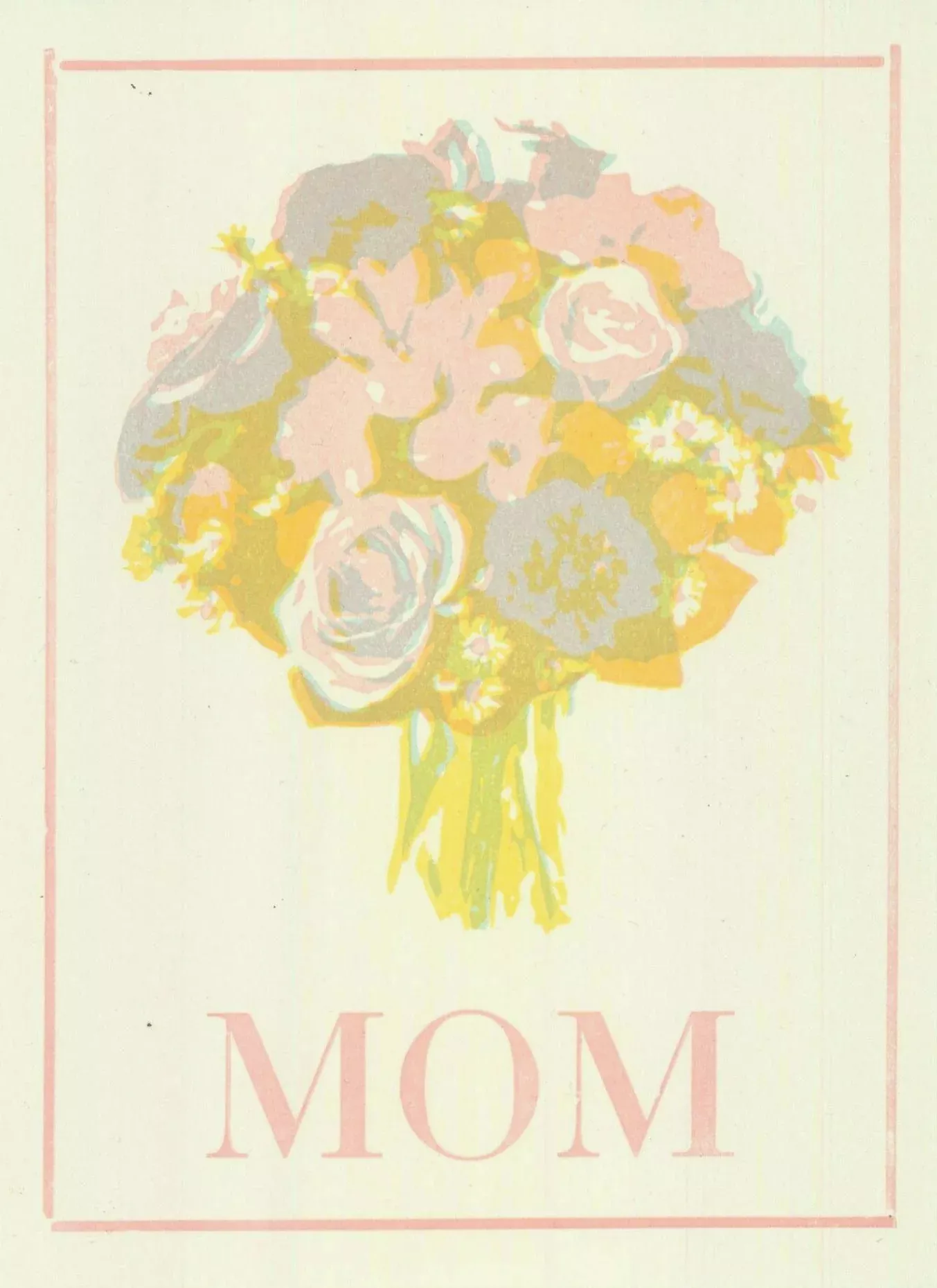 Mom Bouquet Greeting Card