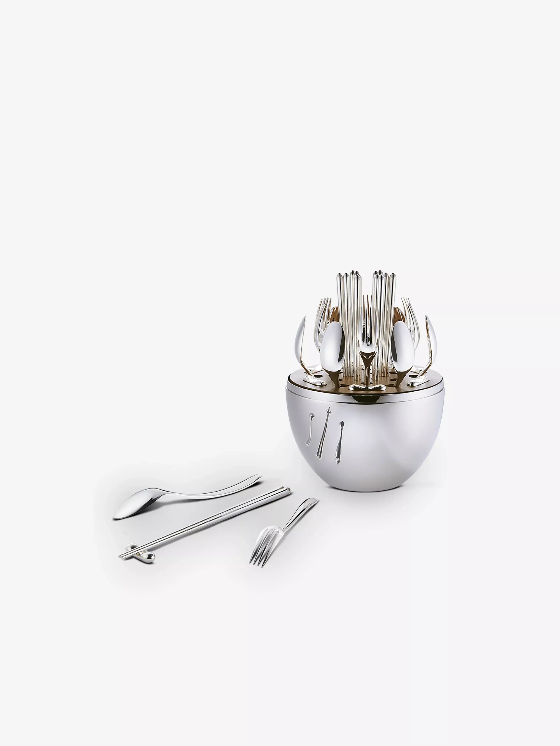 MOOD Asia in Silver Plated 24 Piece Flatware Set