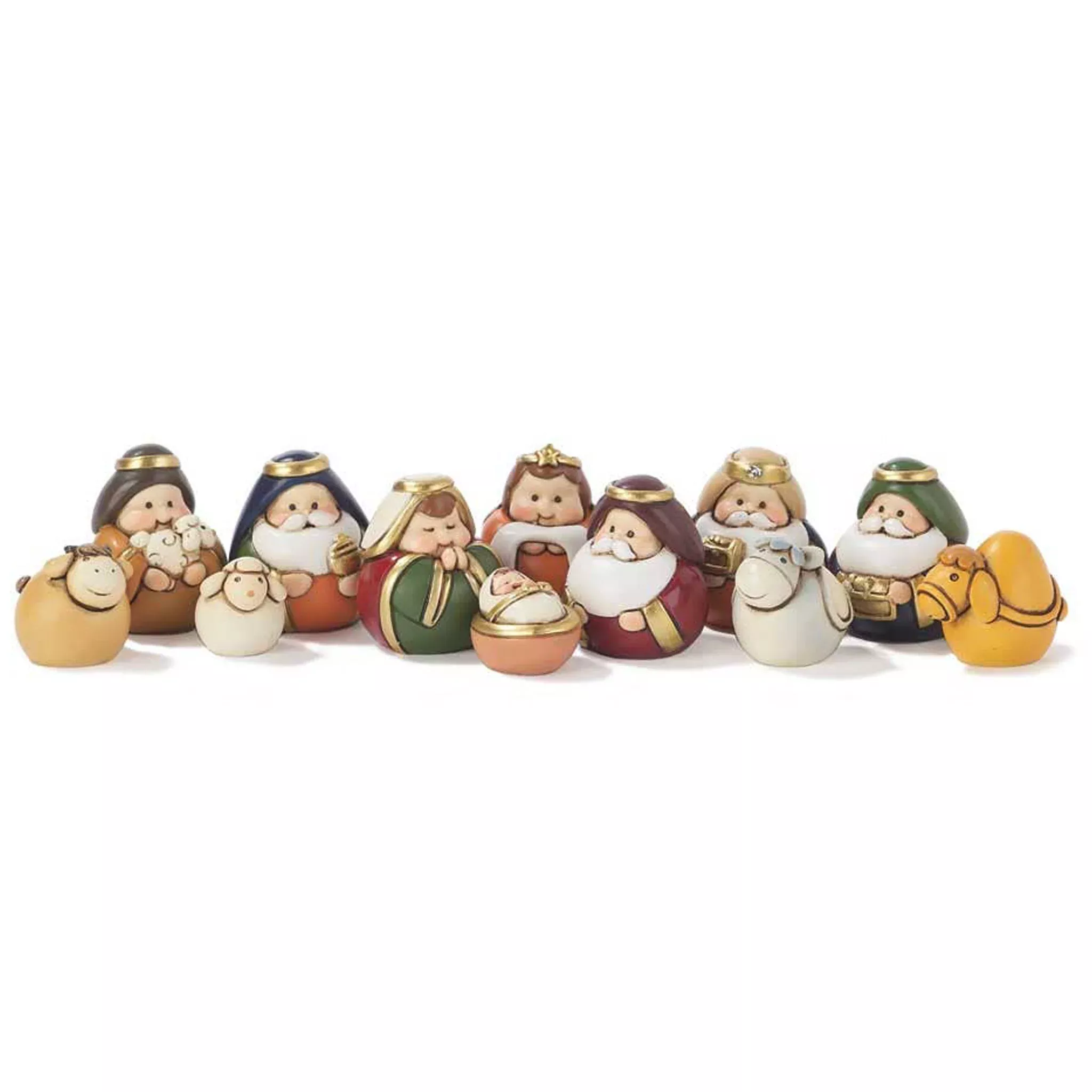 Nativity Set 1.25" Mini Round Figures