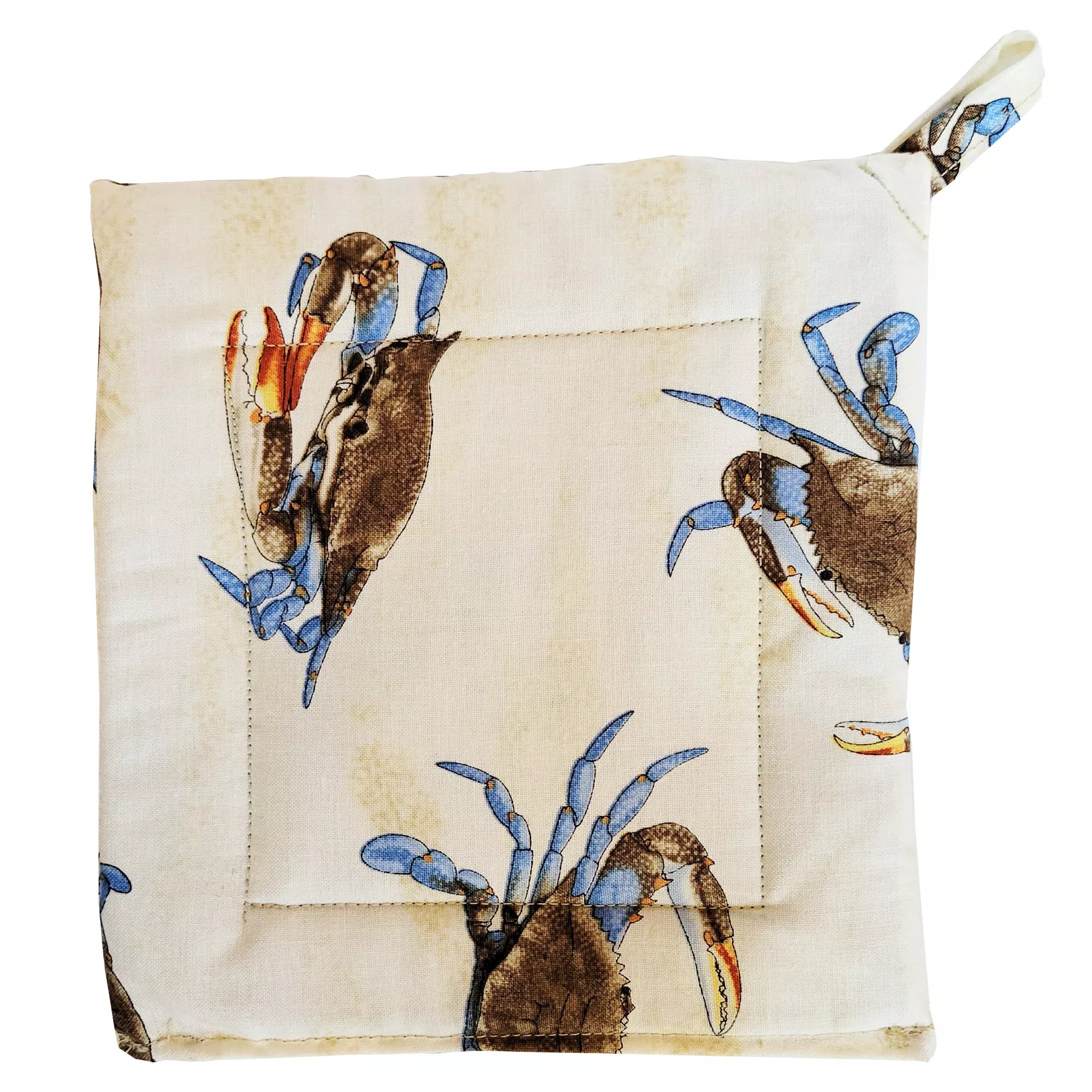 Natural Blue Crabs Potholder