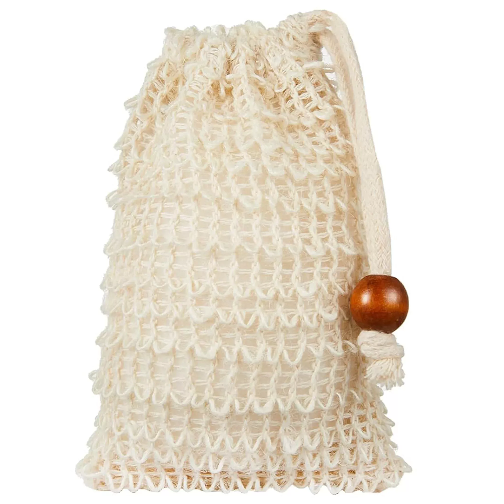 Natural Sisal Soap Bag with Drawstring