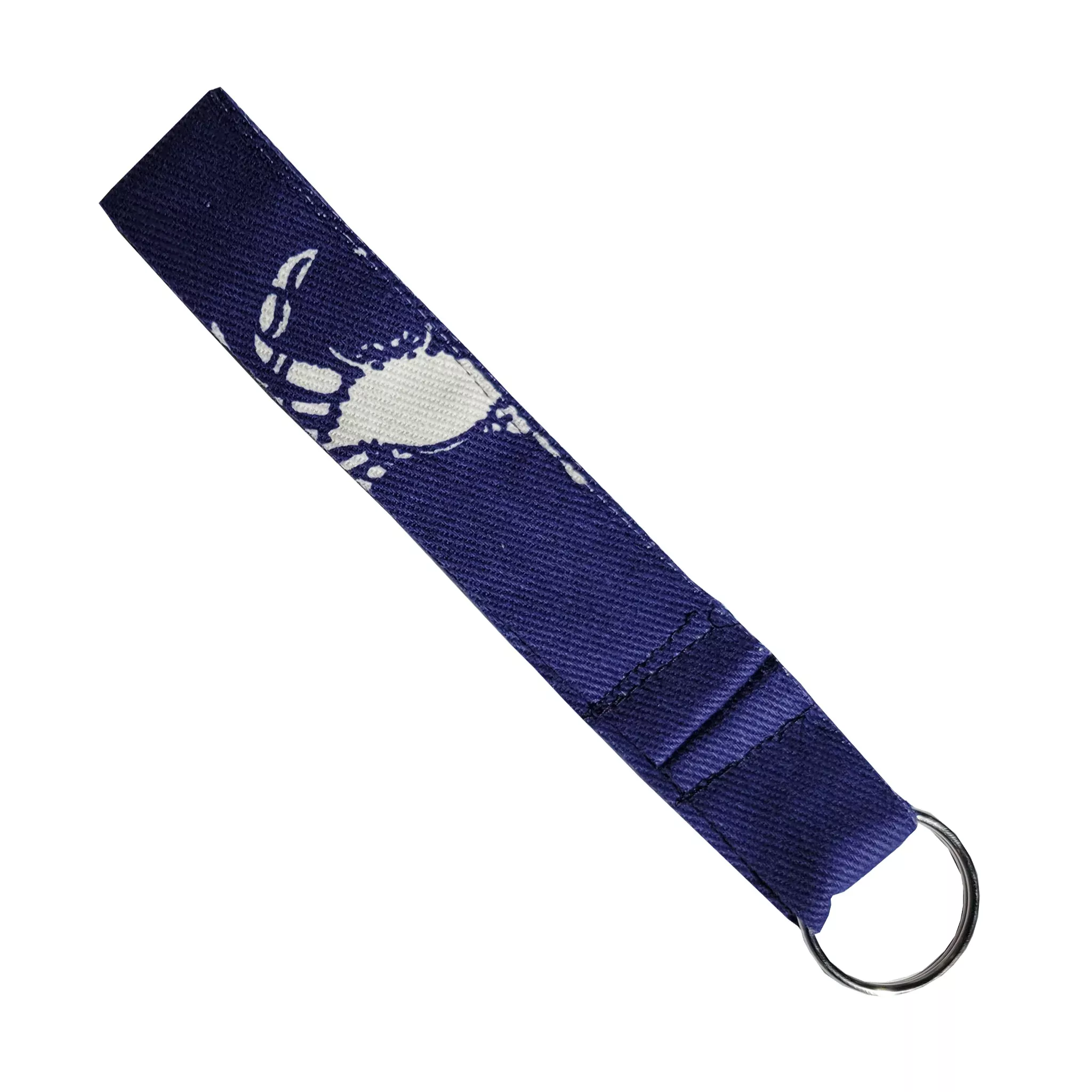Navy & White Crabs Keys Wristlet