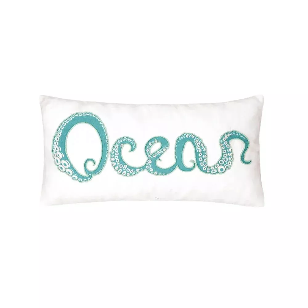 Octopus Ocean Throw Pillow