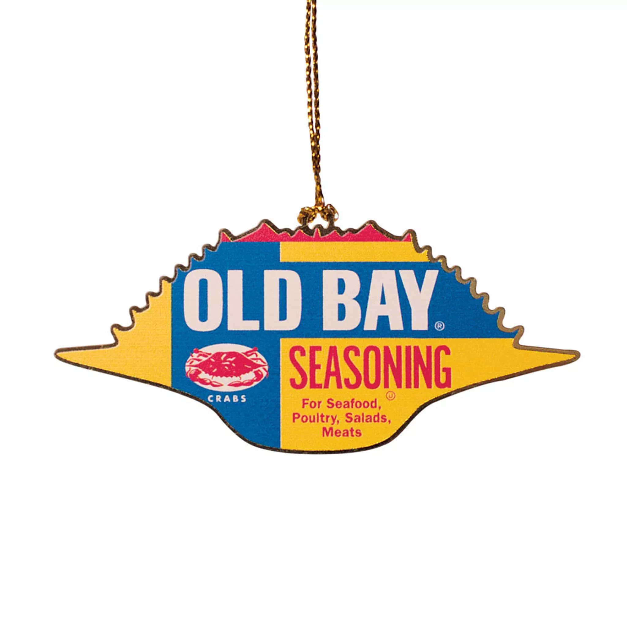 Old Bay Seasoning Crab Shell Metal Ornament