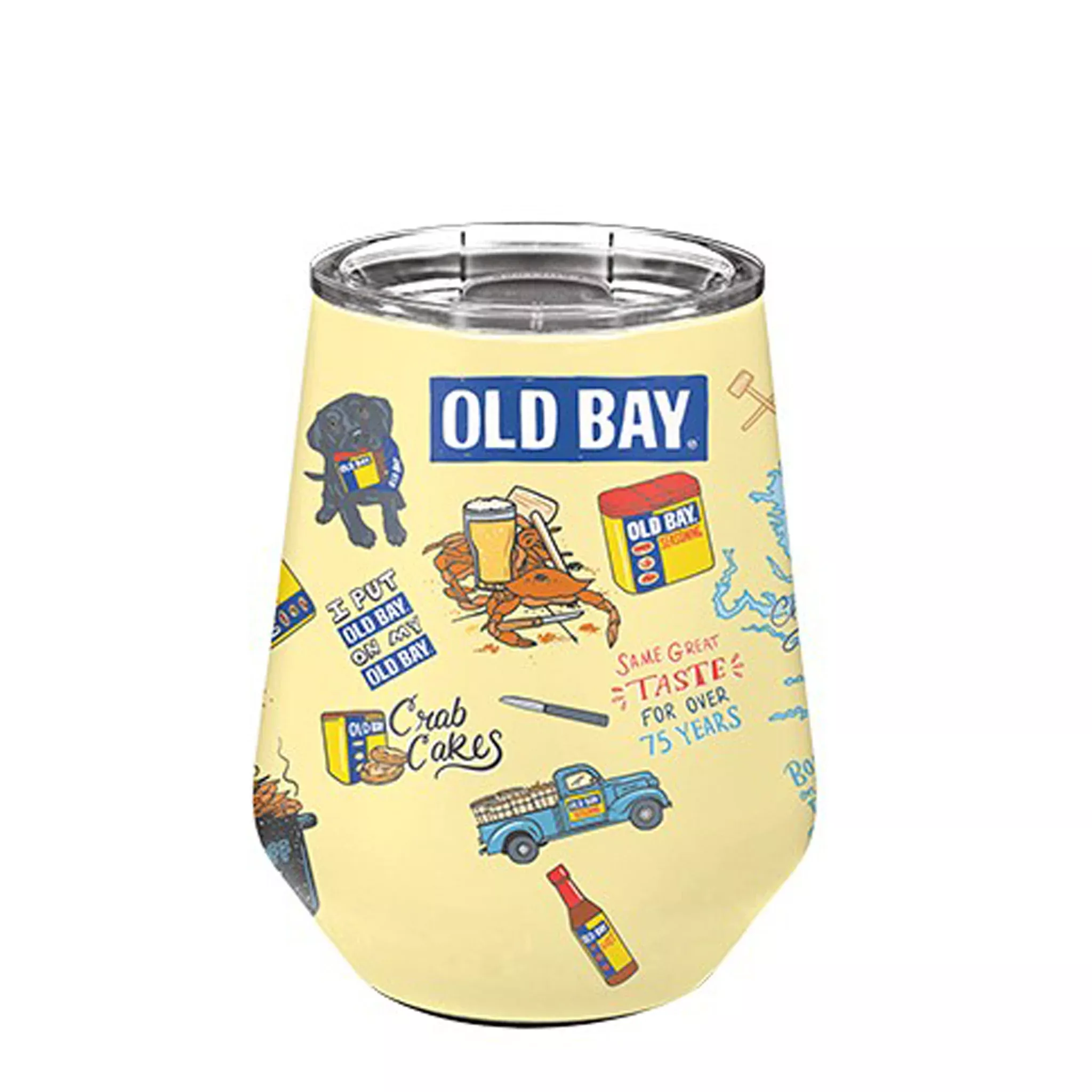 Old Bay Seasoning Icons Stainless Steel Wine Tumbler