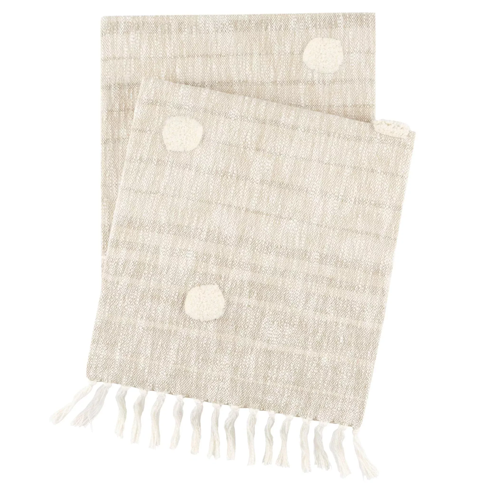 Ombre Dot Natural Throw