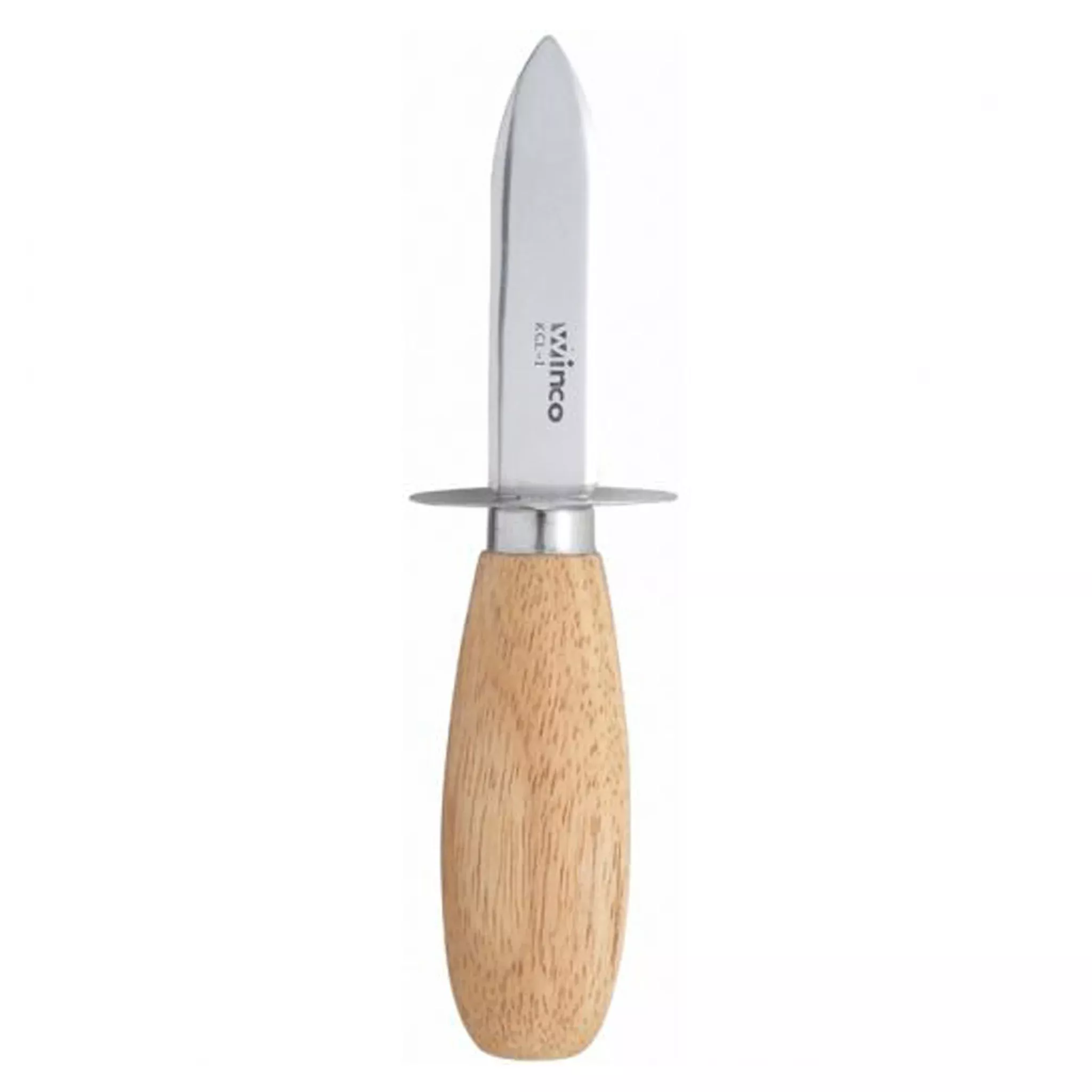 Oyster Knife with Guard Wood Handle