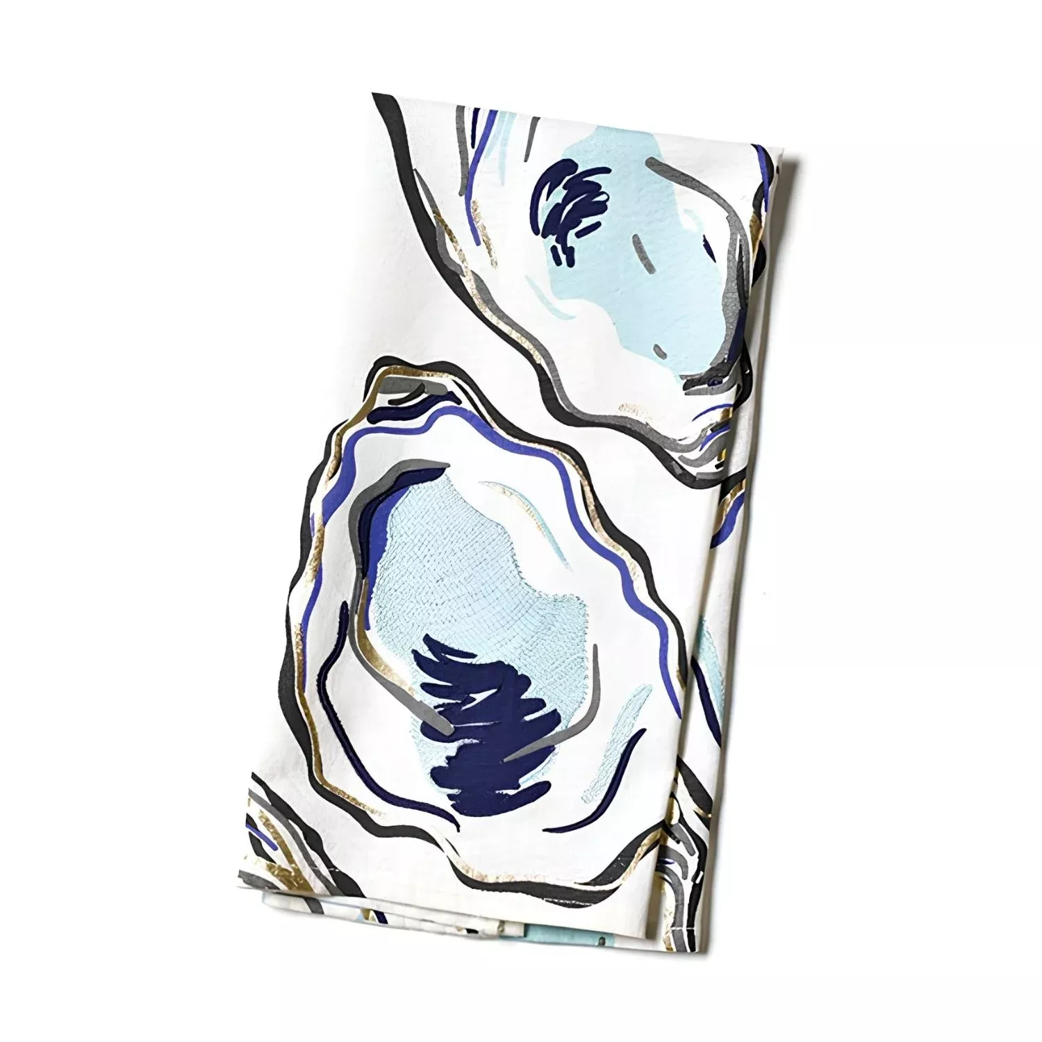 Oyster Print Kitchen Towel, 28" x 16"