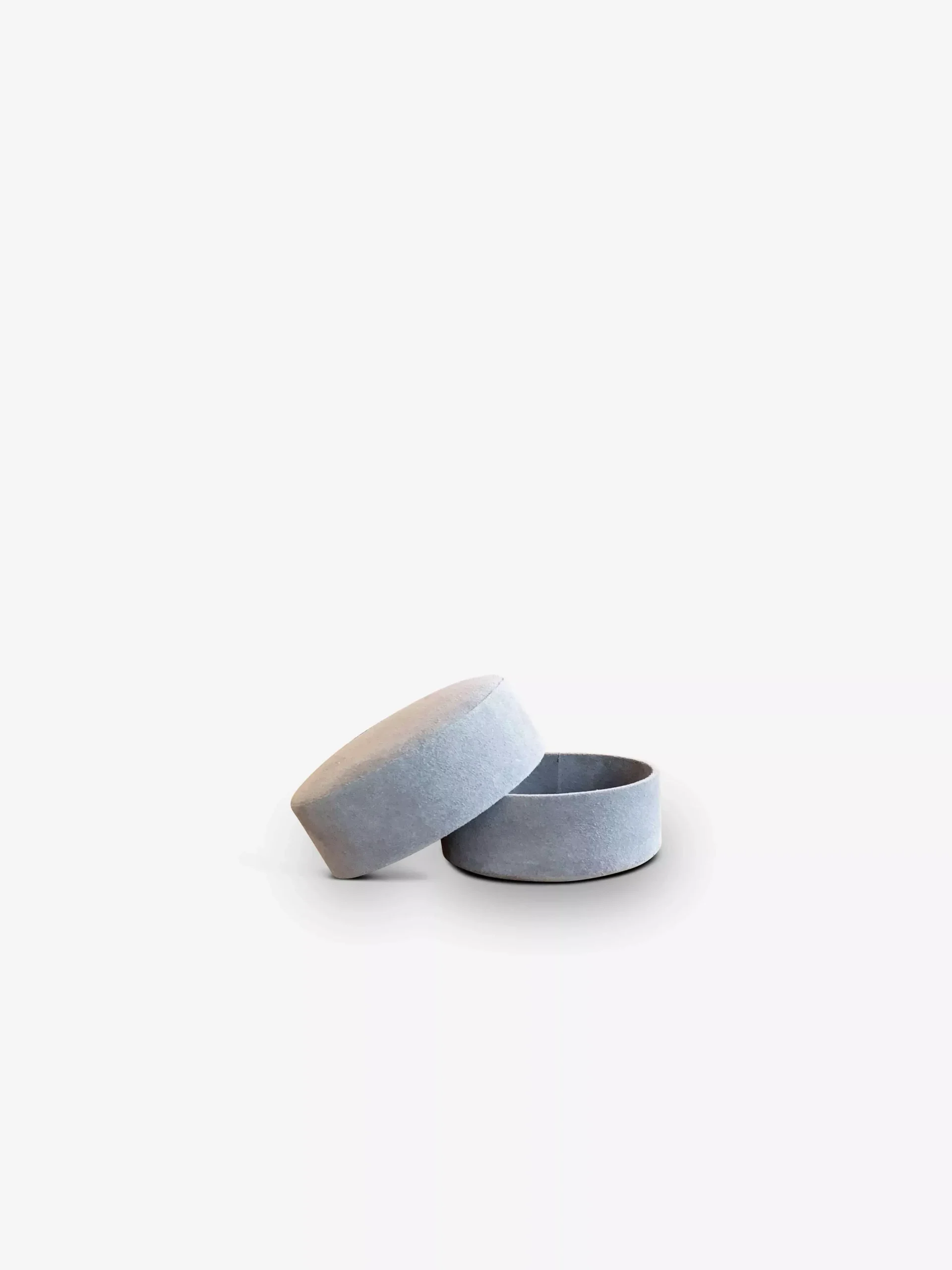 Pastille Round Box in Suede