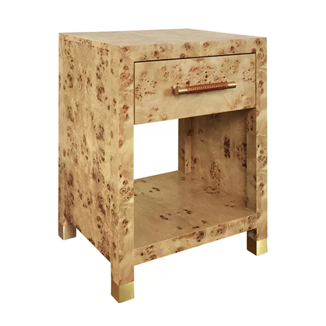 Pelham Burl Wood Side Table