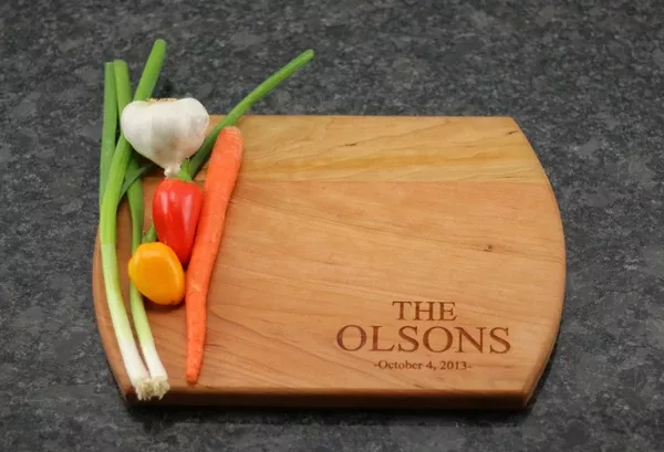 Personalized Cutting Board - Last Name & Date