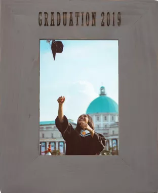 Personalized Graduation Frame | Custom Graduation Gift in Slate