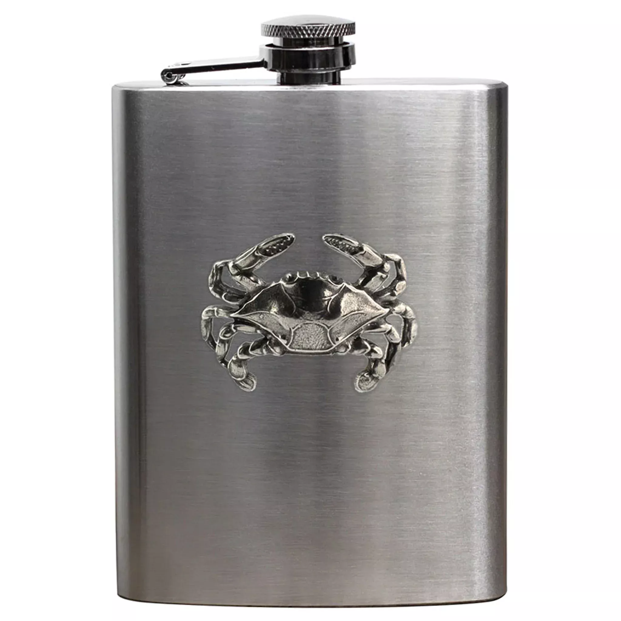 Pewter Natural Crab Stainless Steel Flask