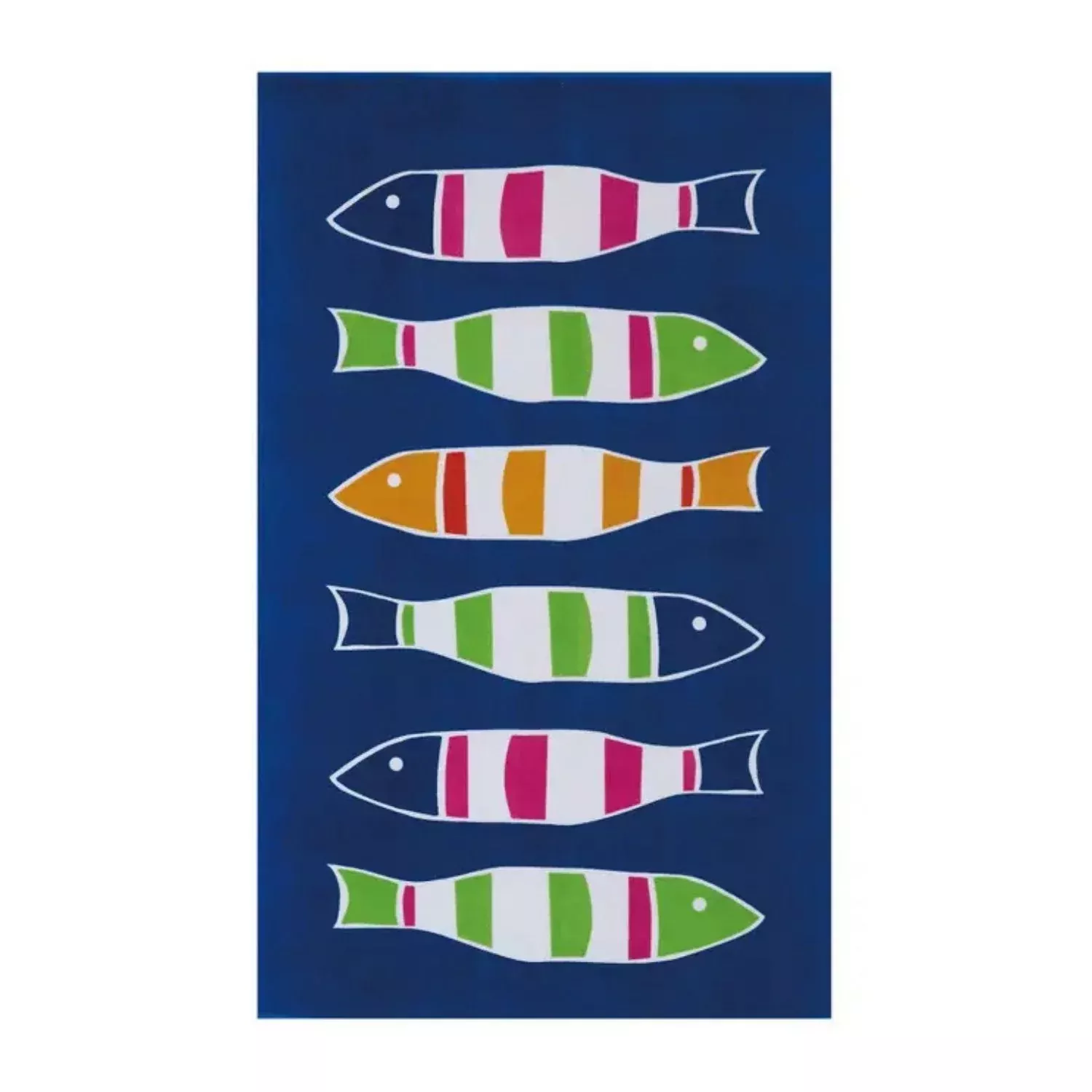 Picket Fish Beach Towel, 35" x 60"