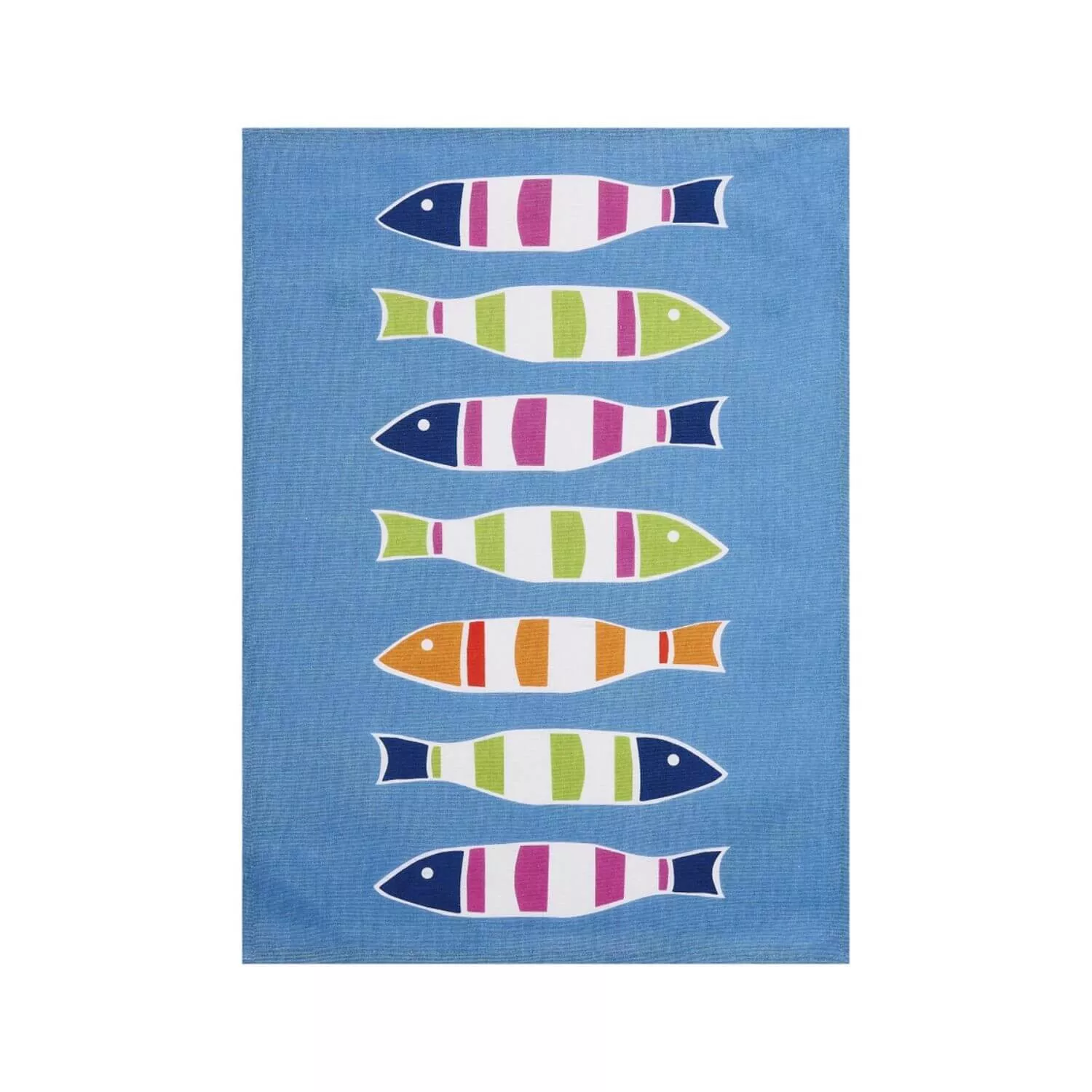 Picket Fish Kitchen Towel - Kate Nelligan Coastal Collection