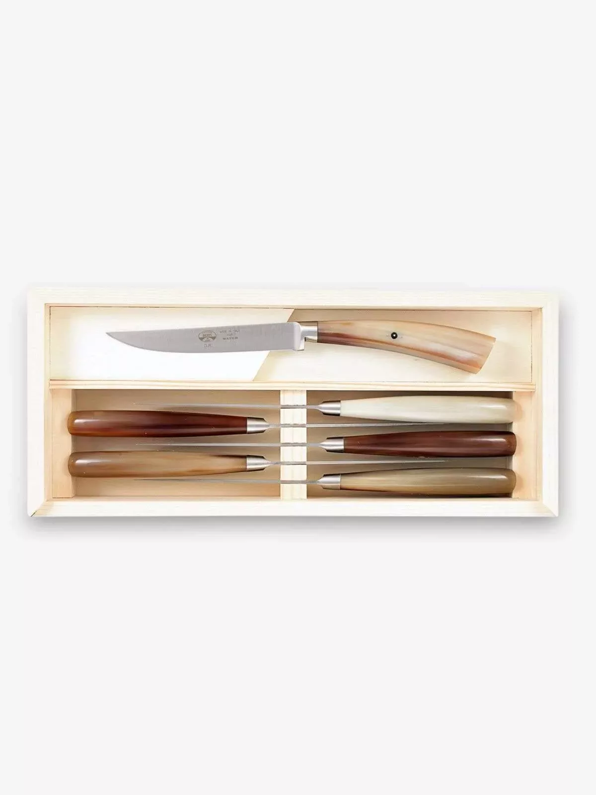 Plenum Steak Knife Set in Ox Horn