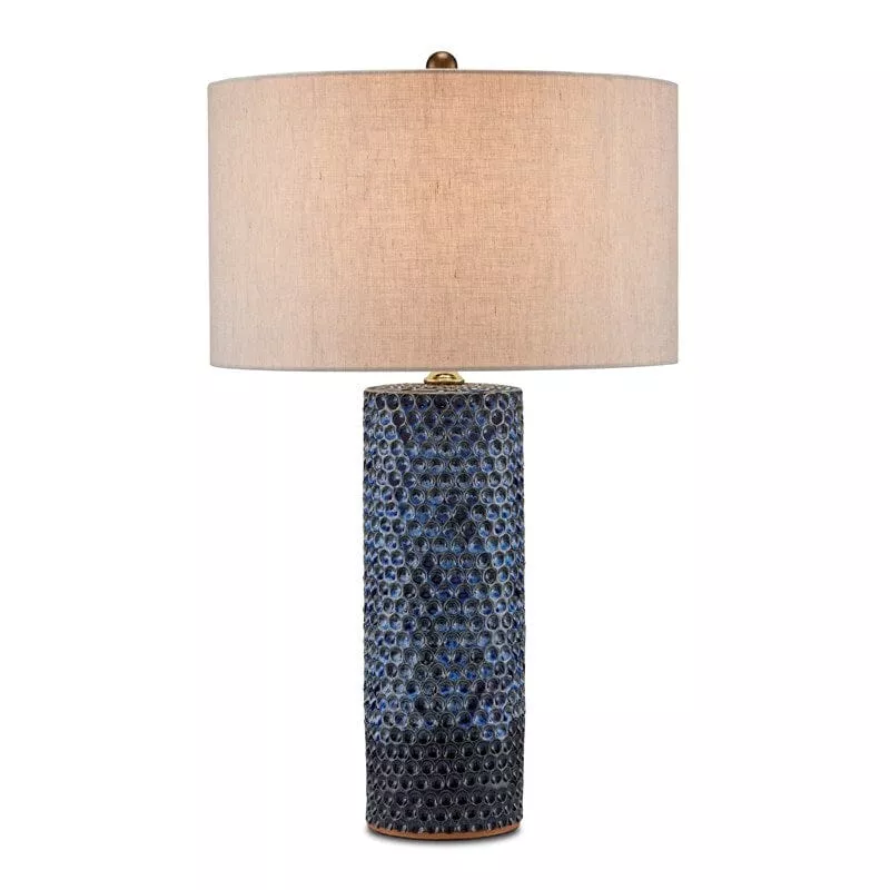 Polka Dot Blue Table Lamp