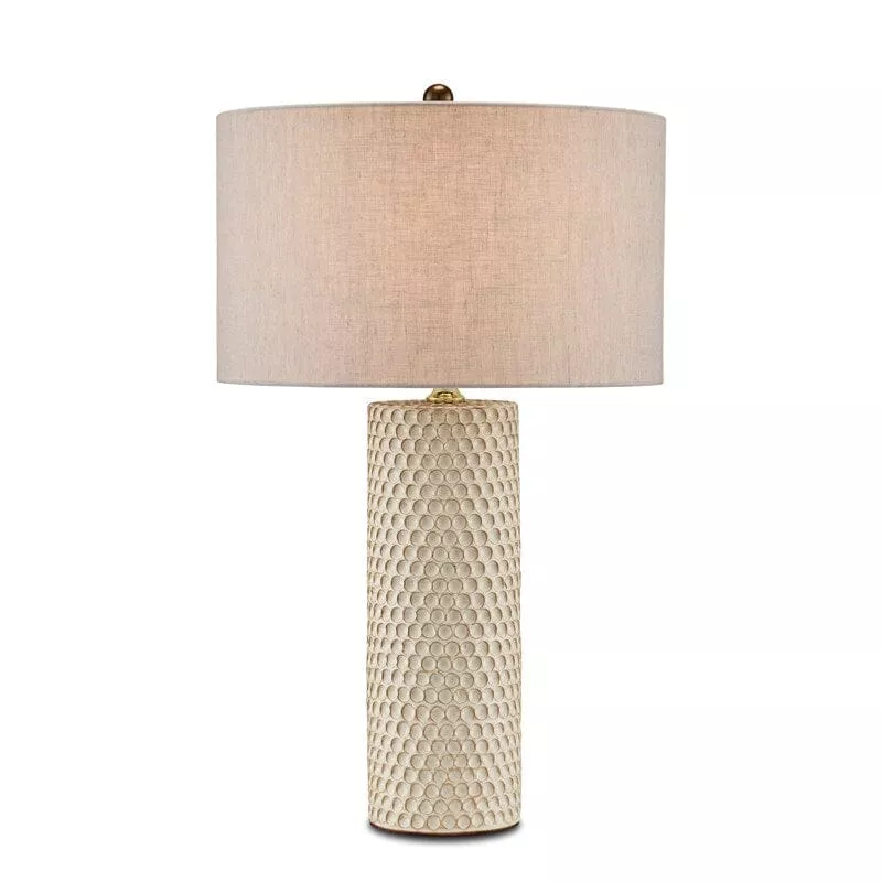 Polka Dot Ivory Table Lamp