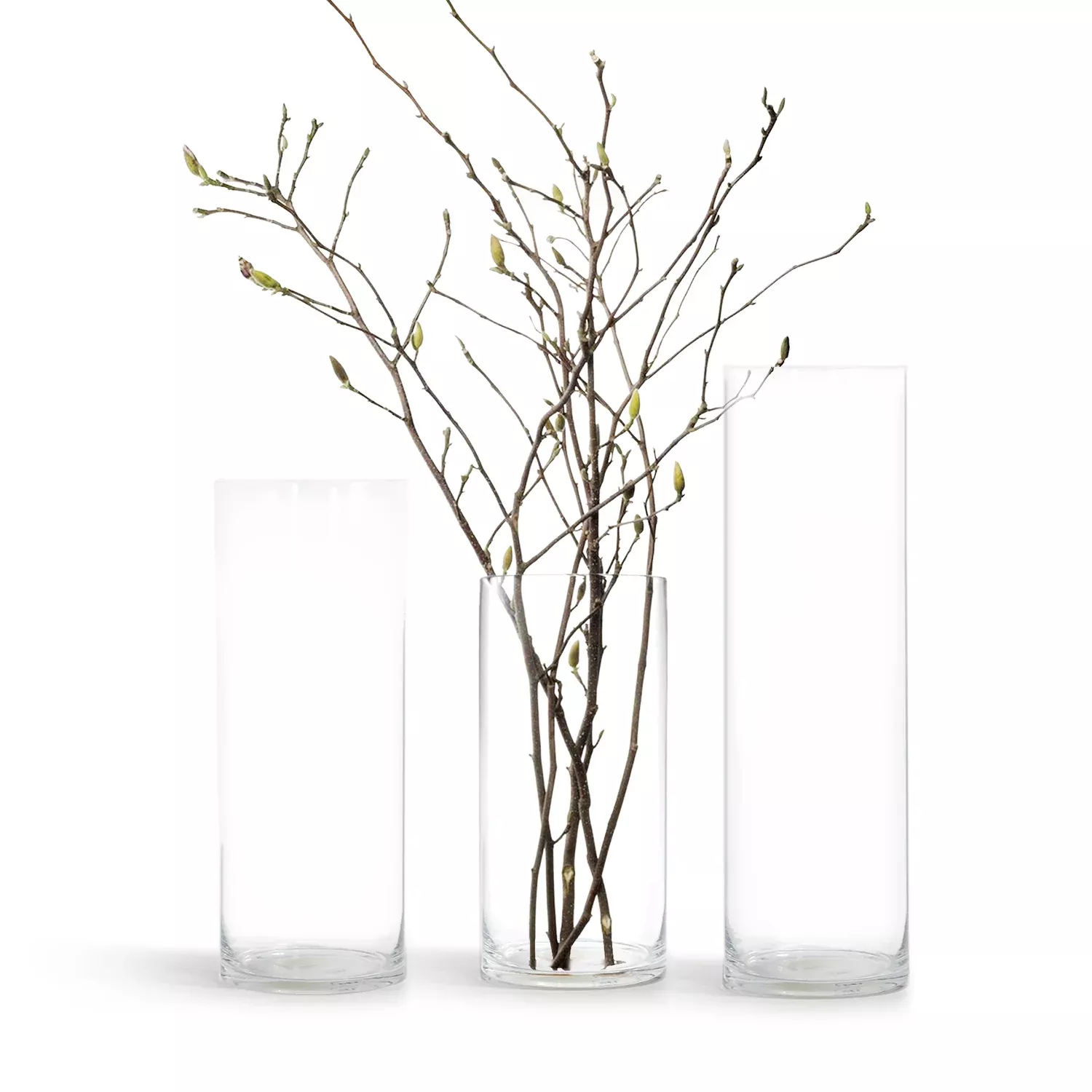 Premium Glass Cylinder (set of 2)