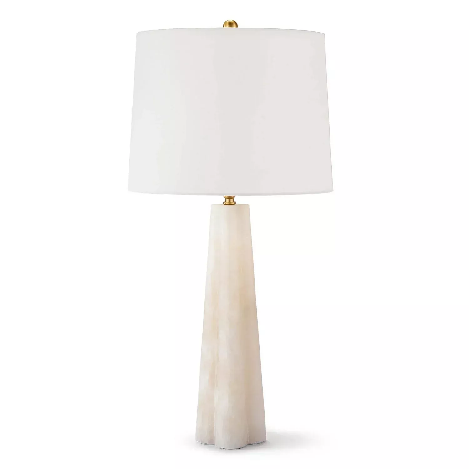 Quatrefoil Alabaster Table Lamp Small
