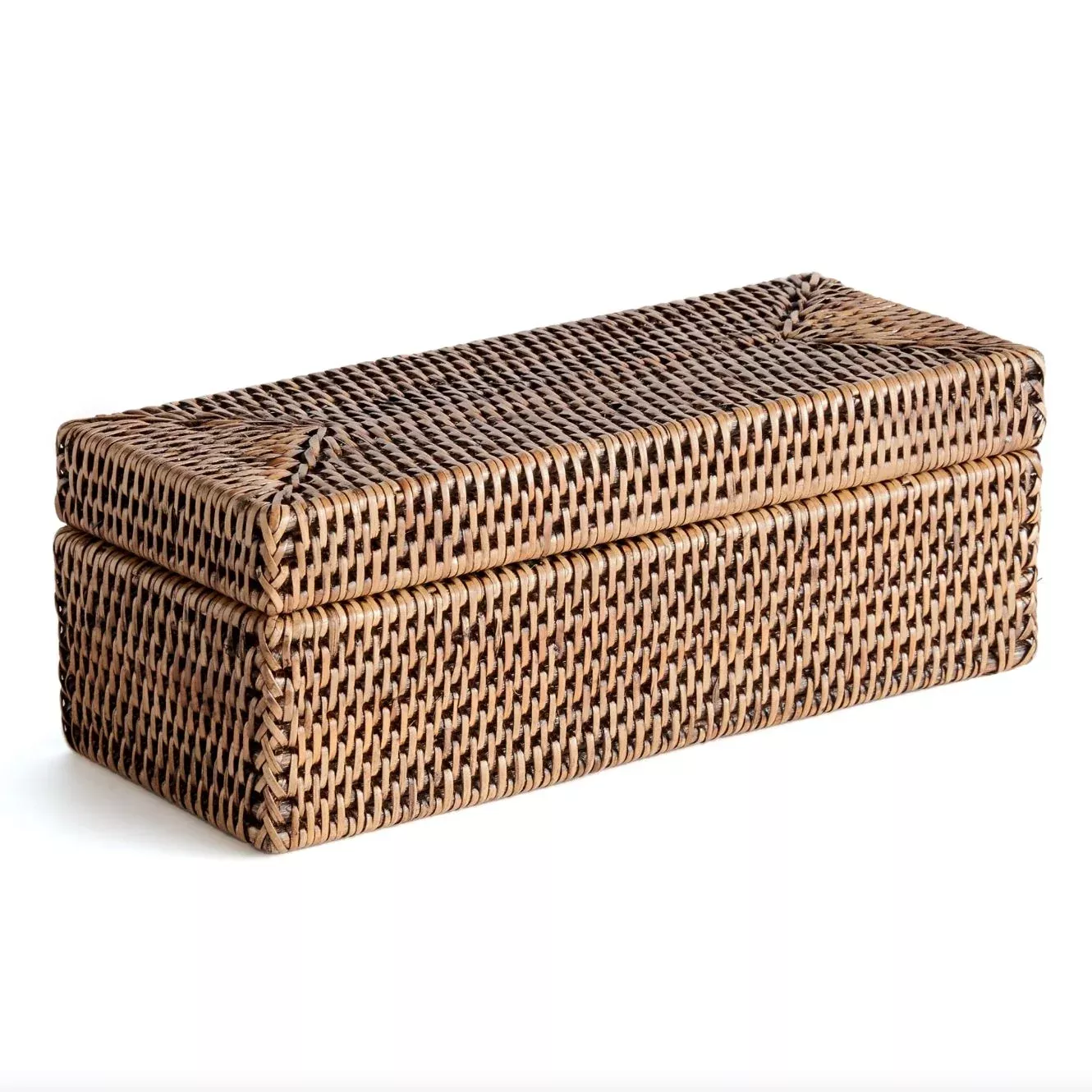 Rattan Lidded Box