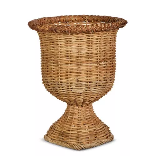 Rattan Urn