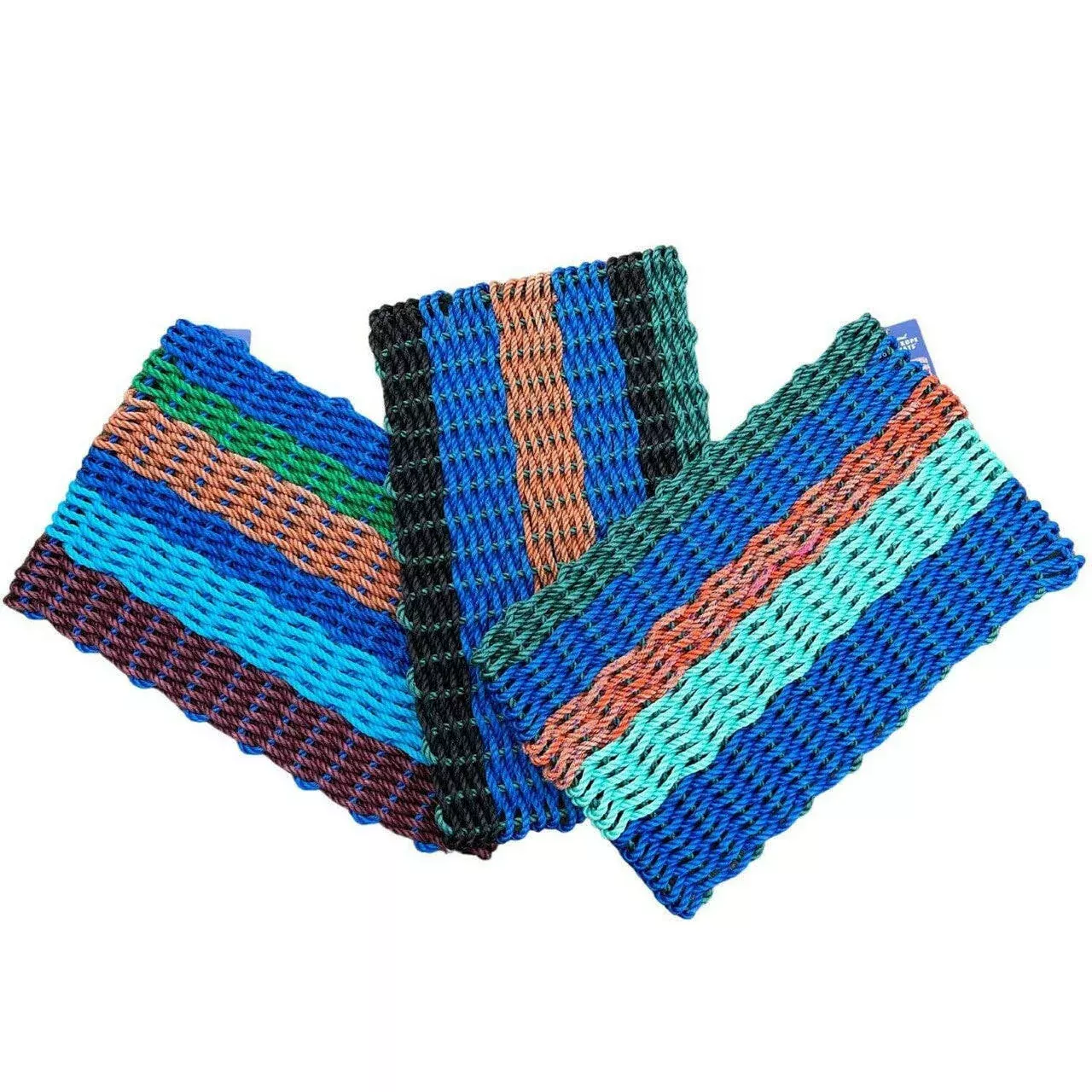 Recycled Nautical Rope Doormat, Assorted Colors, 18" x 30"