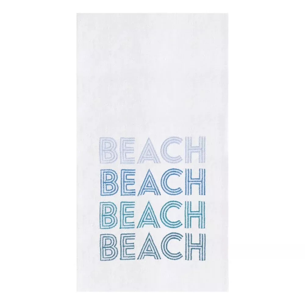 Retro Beach Kitchen Towel, 18 x 27