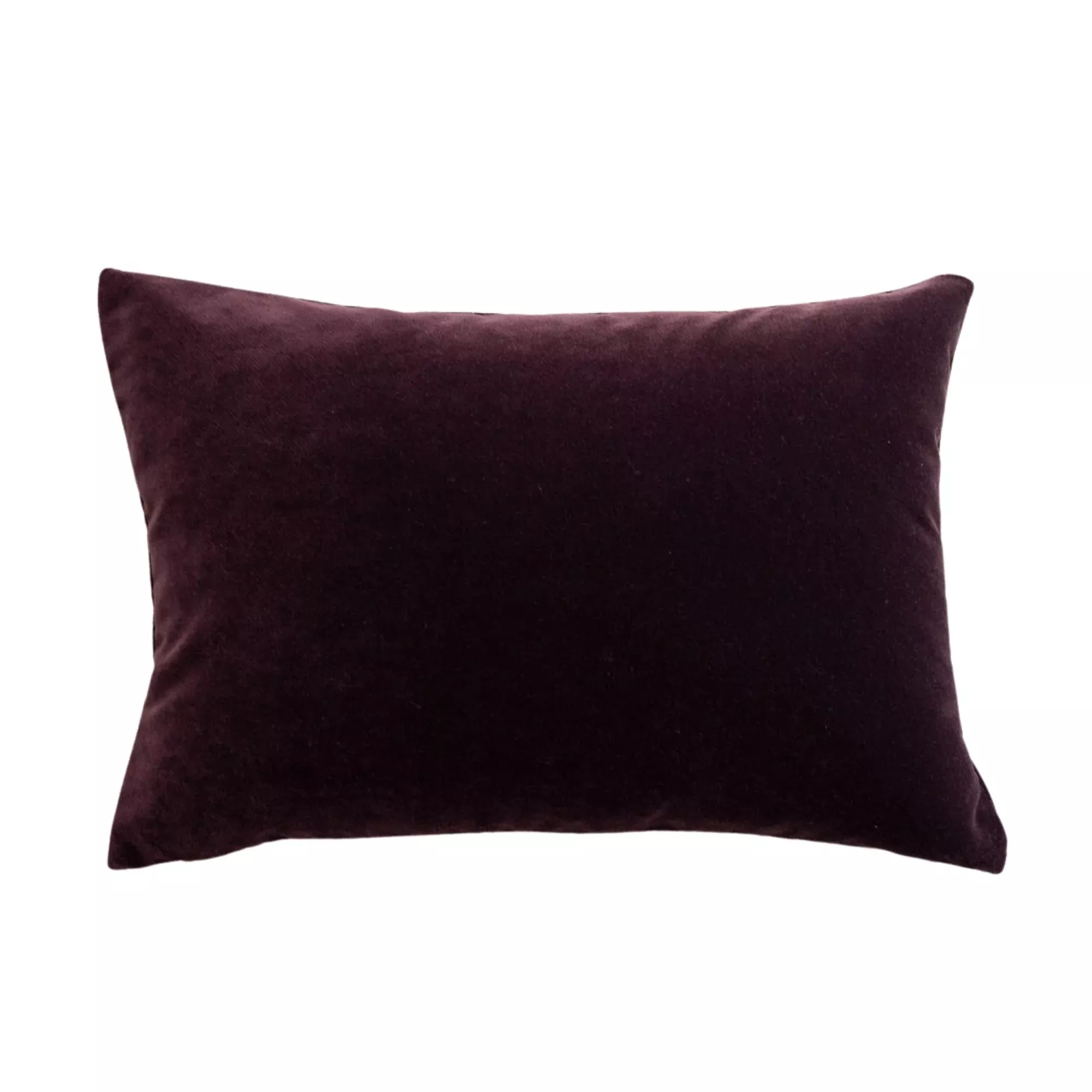Royal Velvet Lumbar Pillow - Eggplant