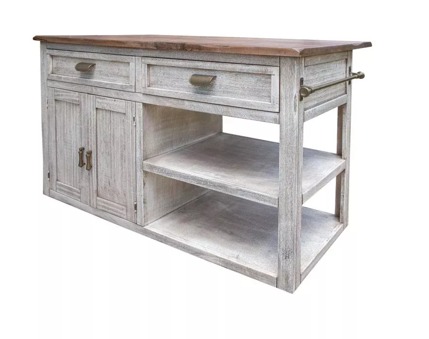 Sahara 2 Drawers, 2 Doors and 2 Shelves, Kitchen Island