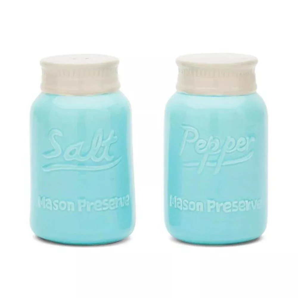 Salt and Pepper Set, Mason Jar