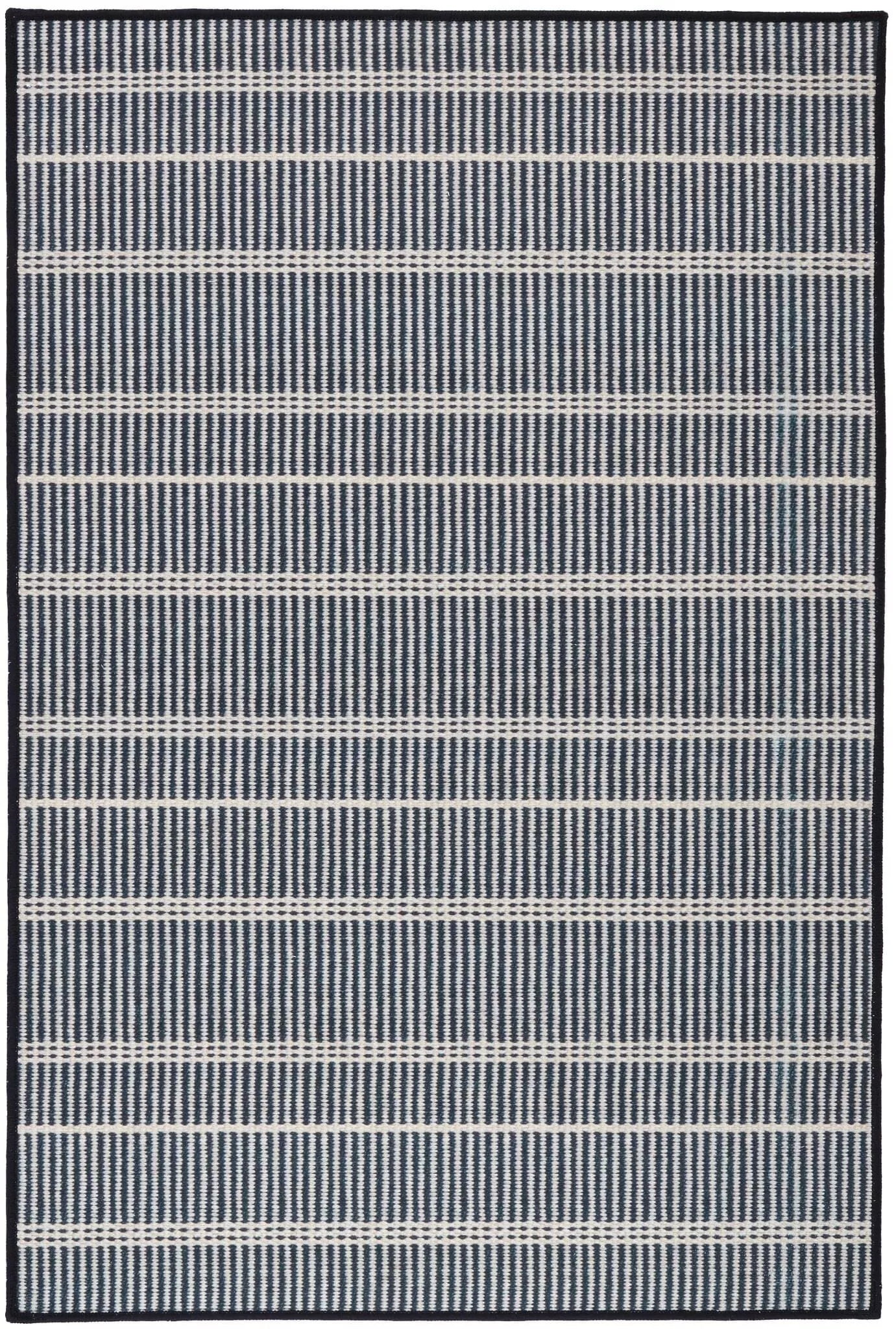 Samson Black Machine Washable Rug