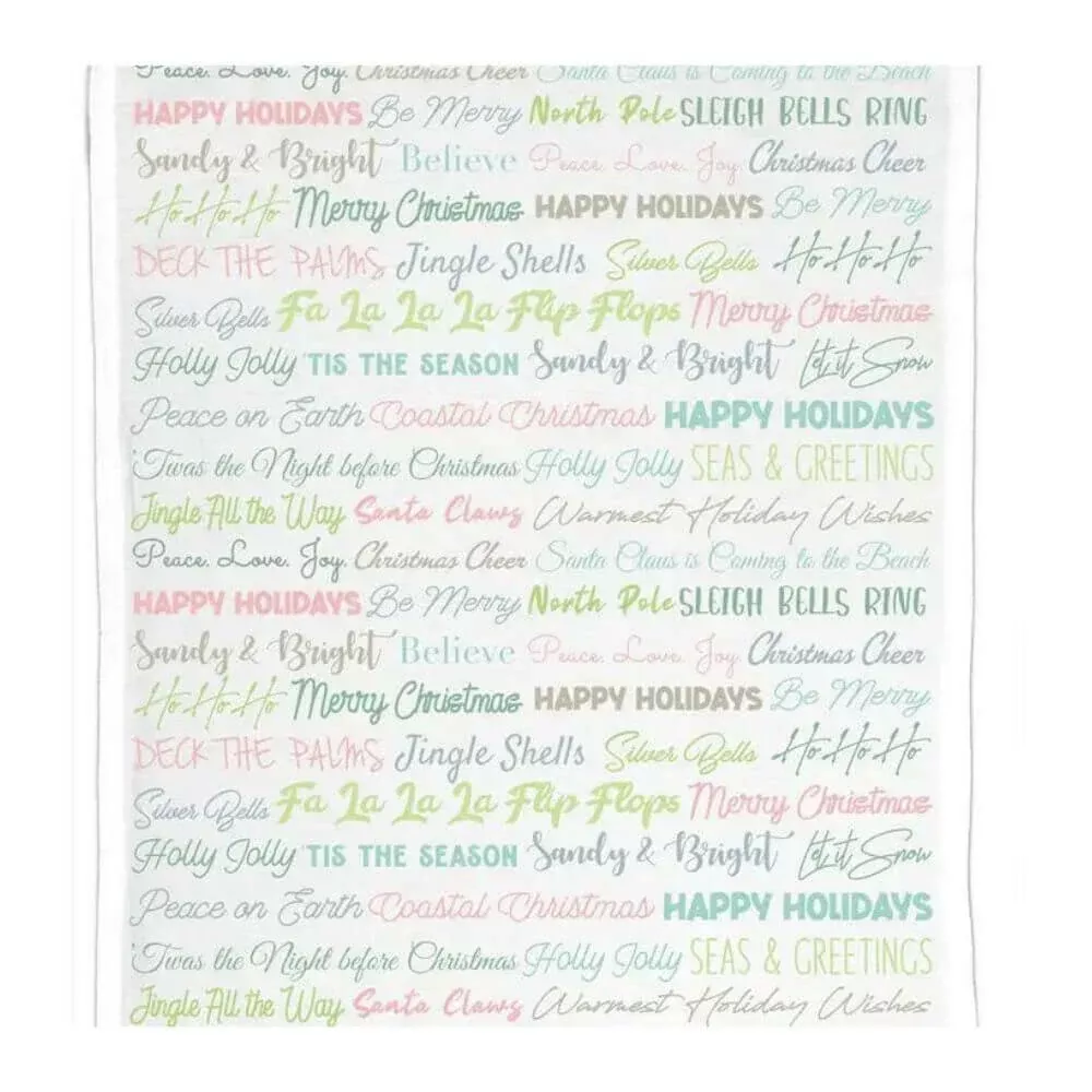 Sandy & Bright Holiday Hand Towel, 20” x 26”