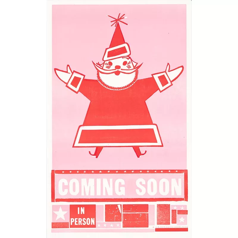 Santa Coming Soon Poster