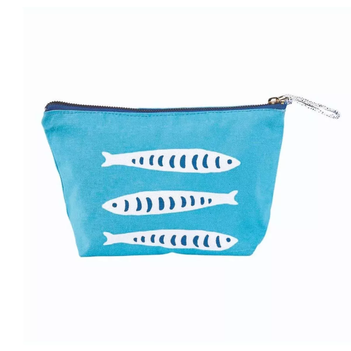 Sardina Swimmers Light Blue Canvas Pouch