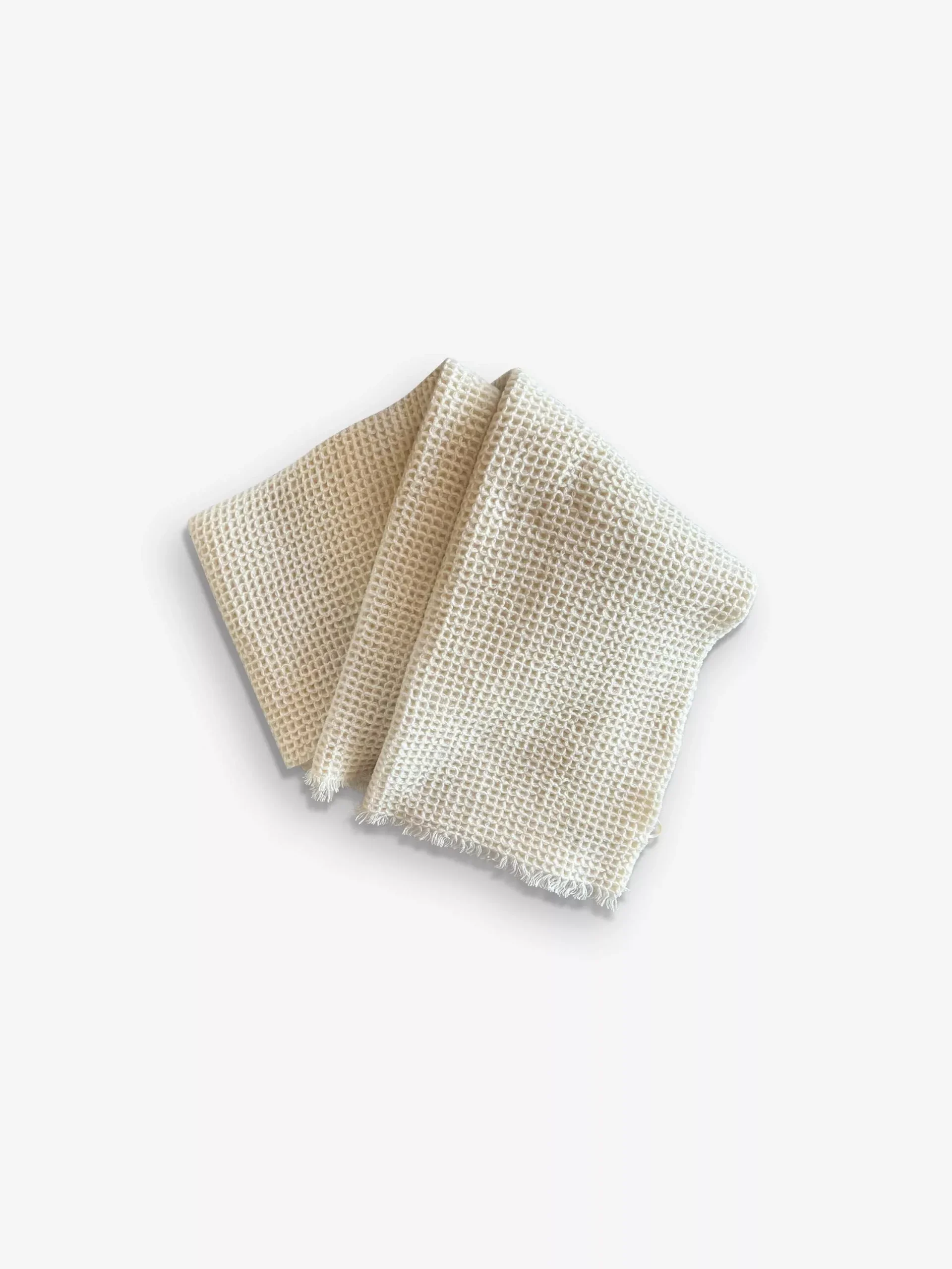 Sasha Waffle Throw in Cream