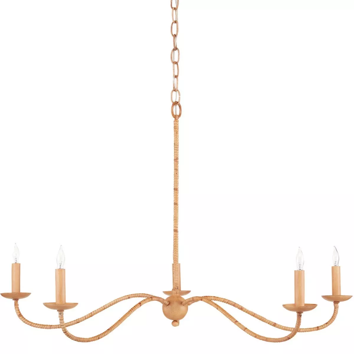Saxon Rattan Chandelier Small