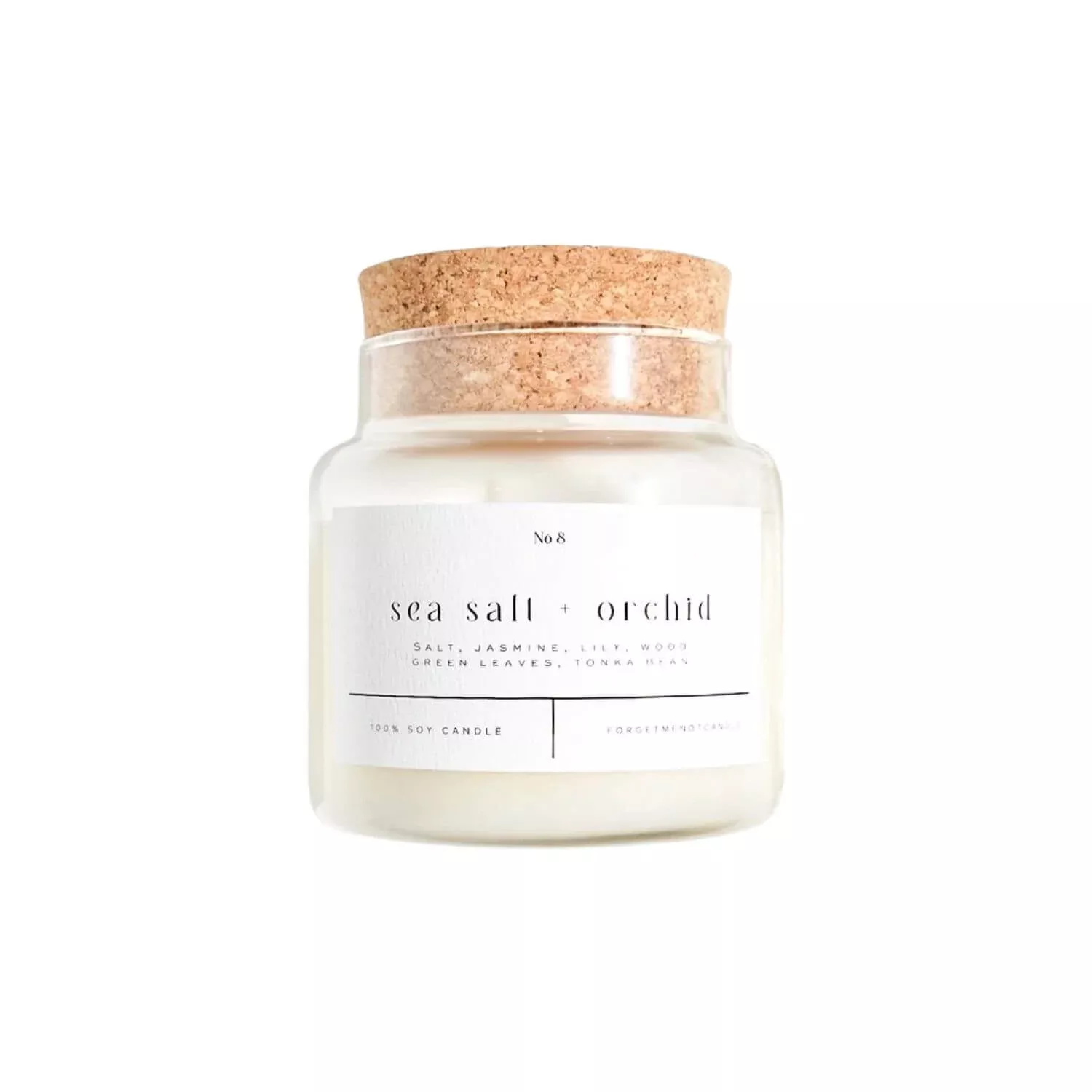 Sea Salt + Orchid, Headache Free Luxury Candle, 22 oz.