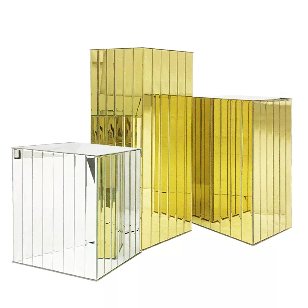 Segmented Mirror Display Block Column/ Pedestal