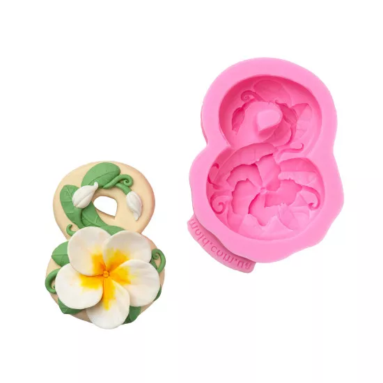 Silicone mold 8ka with plumeria