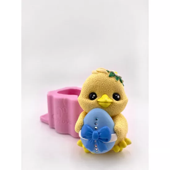 Silicone mold Chicken with egg 2d