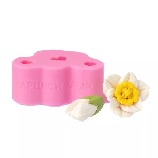 Silicone mold Daffodils set