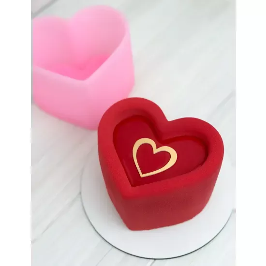 Silicone mold Heart bento 630 ml Orehova