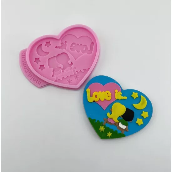 Silicone mold Heart Love is