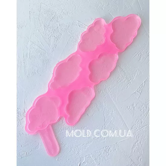 Silicone mold Lollipops clouds 6,5cm